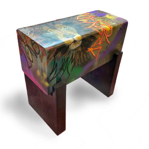 "The Old Man Was Dreaming Of Lions"  Bench/Seat by Andrea Wendel, Image 1.