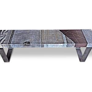 Modern Tribal Bench by Andrea Wendel, Image 2.