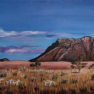 Namibian Symphony: Nocturne in the Namib-Naukluft by Poppyfish Studio: The Art of Natasha Monahan Papousek