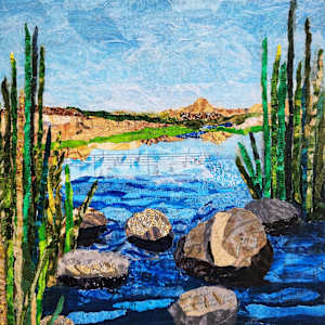 Tranquility in Blue by Poppyfish Studio: The Art of Natasha Monahan Papousek