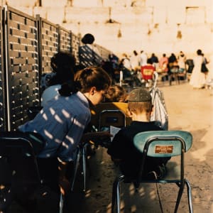 Children Praying at the Western Wall (Jerusalem, Israel) by Amie Potsic
