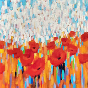 Poppy Walk III by CLAIRE HARDY, Image 1.