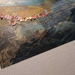 Sumac Under a Sky in Motion by Sheri Trepina  Image: In process image