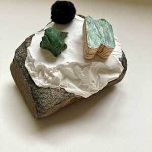 Rock, Plaster, Objects by MaryAnn Puls