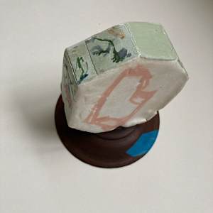 Seven Sided Plaster Form by MaryAnn Puls 