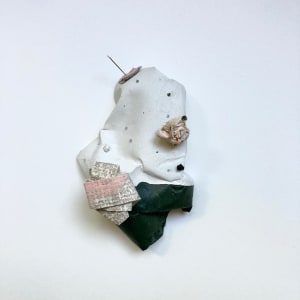 Plaster shape with numerous additions by MaryAnn Puls