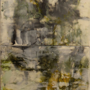 Annotation, Graphite-Green-Gold by Cheryl D. McClure