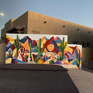 Mural - Hot Tub Desert by Skye Lucking, Image 1.