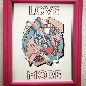 Love More - Framed Print by Skye Lucking