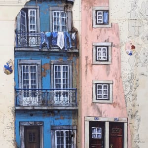 Calcada de Sant' Ana, Lisboa, Portugal by Elena Merlina - Paint The World Tour 