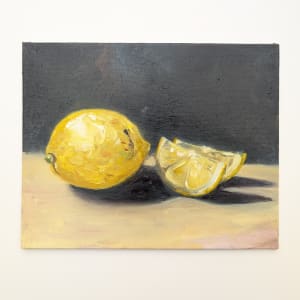 Lemon study in oil by Bobbi Bjornholt
