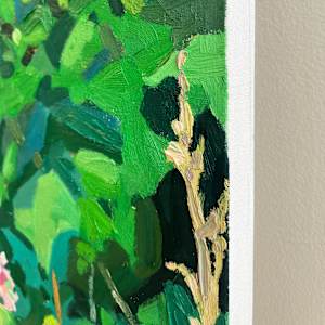 Bouncing Bet on the Blue Ridge by Krista Townsend  Image: Canvas edge is gessoed but unpainted.