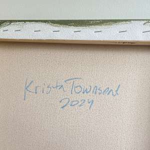 Conspire by Krista Townsend  Image: The painting is signed and dated on the back.