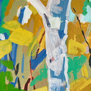 Early Fall by Krista Townsend  Image: Closeup of the painting.