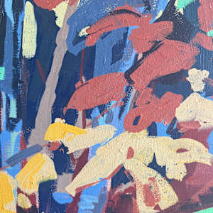 Early Fall by Krista Townsend  Image: Closeup of the painting.