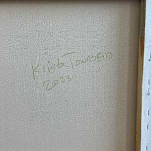 Evening Glow And Sticks by Krista Townsend  Image: Painting is signed and dated on the back.