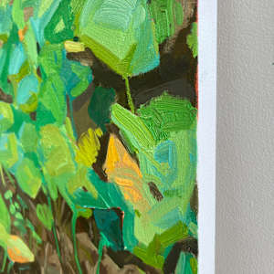 Hastas and Grasses by Krista Townsend  Image: Canvas edge is gessoed but not painted.