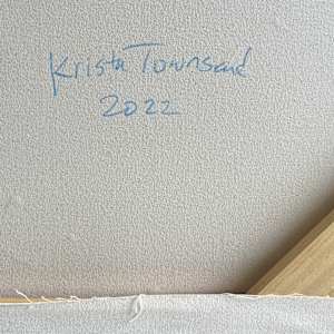 In Conversation With Trees by Krista Townsend  Image: The painting is signed and dated on the back.