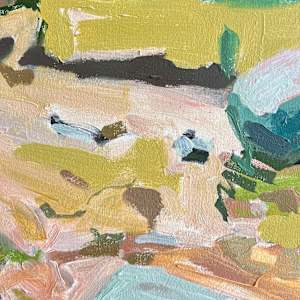 In Conversation With Trees by Krista Townsend  Image: Closeup of the painting.