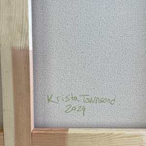 Leaves Of The Same Tree by Krista Townsend  Image: Painting is signed and dated on the back of canvas.