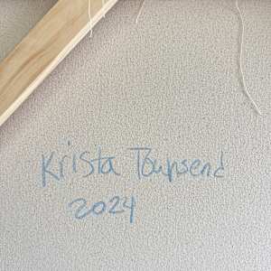 Microcosm by Krista Townsend  Image: The painting is signed and dated on the back.