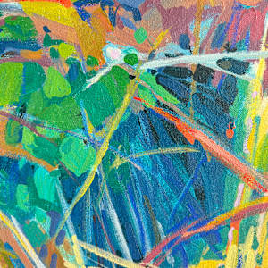 Microcosm by Krista Townsend  Image: A close up of the painting.