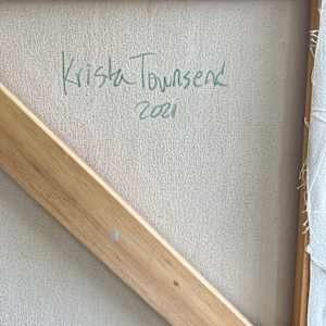 Patchwork by Krista Townsend  Image: The painting is signed and dated on the back.