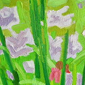 Patchwork by Krista Townsend  Image: A close up of the painting. 