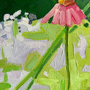 Patchwork by Krista Townsend  Image: A close up of the painting. 