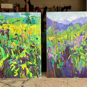 Purple Field by Krista Townsend  