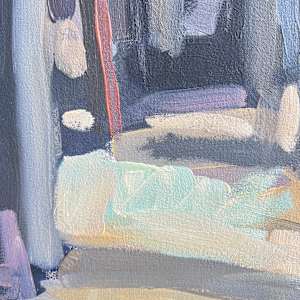 Snag by Krista Townsend  Image: A close up of the painting.