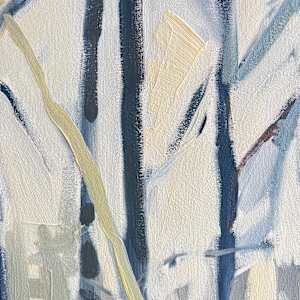 Snag by Krista Townsend  Image: A close up of the painting.