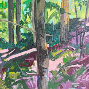 Solvitur Ambulando by Krista Townsend  Image: A close up of the painting.