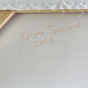 Waiting for Dark by Krista Townsend  Image: The painting is signed and dated on the back.