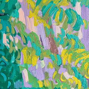 Waiting for Dark by Krista Townsend  Image: A close up of the painting.