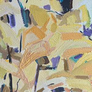 Yellow Leaves by Krista Townsend  Image: A close up of the painting.