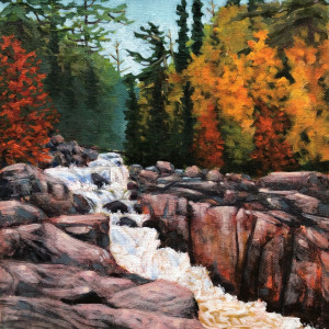 Falls at Sand River by Melissa Jean
