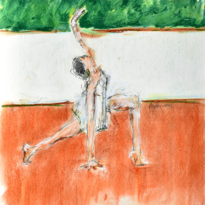 Dancer Stretching I (Borinquen Series) by Frank Argento