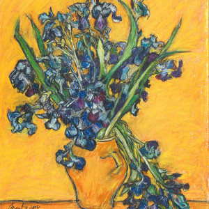 Iris after VanGogh by Frank Argento
