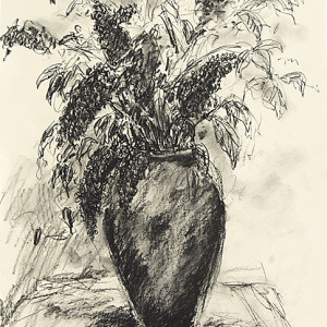 Lilacs in Vase Study by Frank Argento