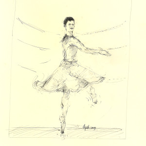 Twirling Dancer by Frank Argento