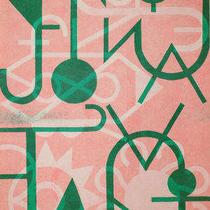 Bot D (Pink & Green) by Elijah Burgher