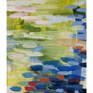 Yellow/Green Diptych 1 by Ginny Sykes 