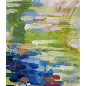 Yellow/Green Diptych 1 by Ginny Sykes 