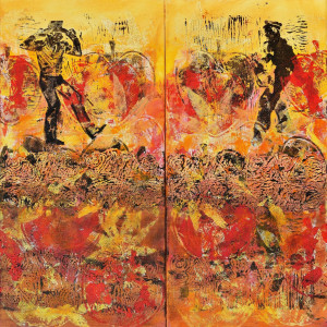 A Mother's Son's Diptych by Gwen Meharg