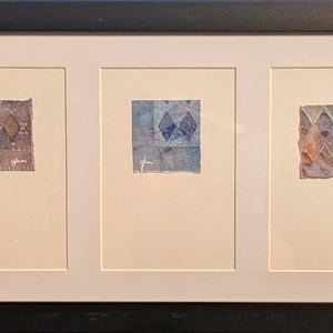 Small Triptych: Circus Time by Gwen Meharg