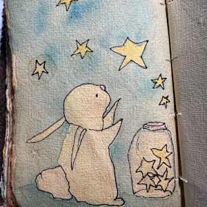 Stardust Bunny Sketch by Robin Moore, Image 1.