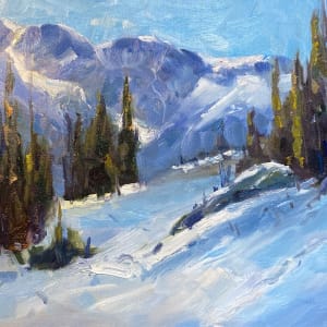 Mountain painting by karen pedersen