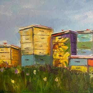 Bee Hives by karen pedersen