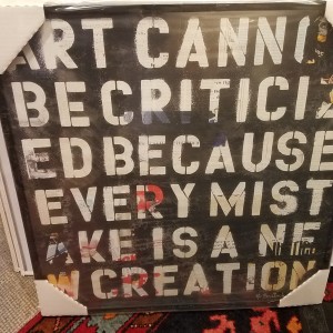 Art Cannot Be Criticized by Mr. Brainwash 